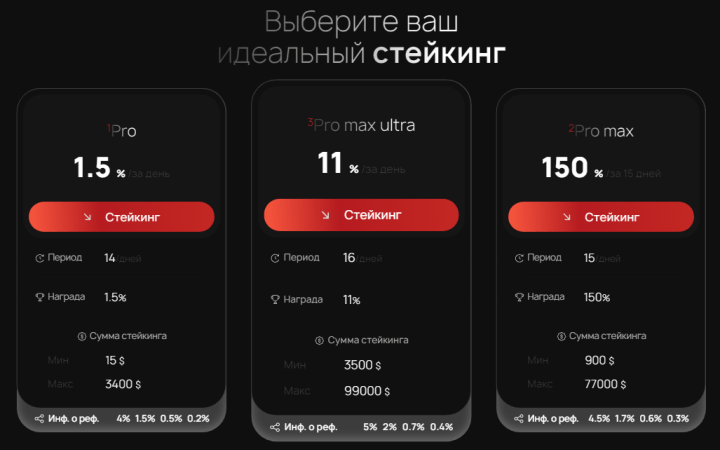 Инвестиционные планы проекта Selwix